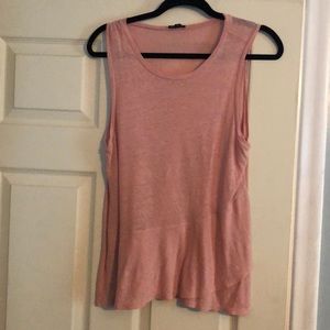VGC Express Loose Peplum Sleeveless Top